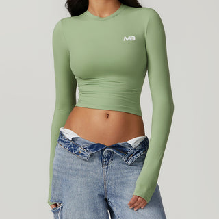 Soft Forme Crop Top - Pear
