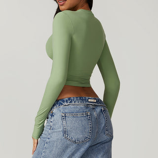 Soft Forme Crop Top - Pear