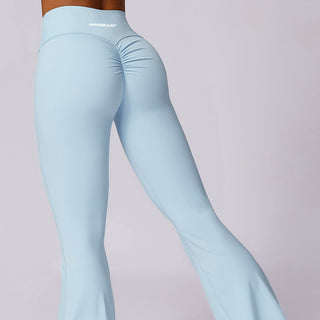 Stretch Flare Leggings - Sky Blue