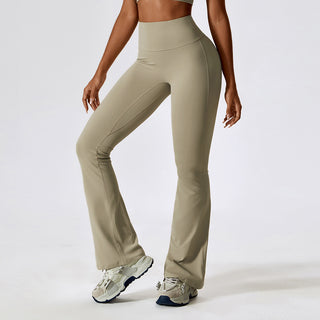 Stretch Flare Leggings - Cream