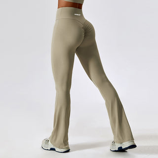 Stretch Flare Leggings - Cream