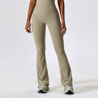 Stretch Flare Leggings - Cream