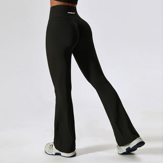 Stretch Flare Leggings - Black