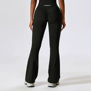 Stretch Flare Leggings - Black