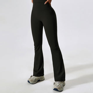 Stretch Flare Leggings - Black