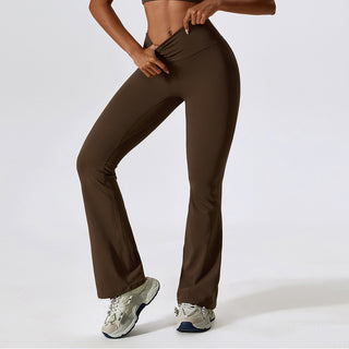 Stretch Flare Leggings - Espresso