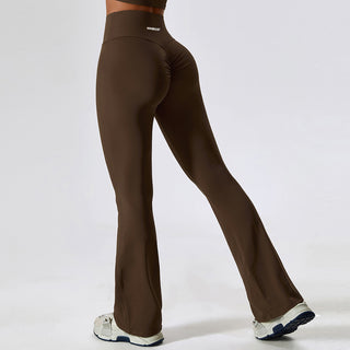 Stretch Flare Leggings - Espresso