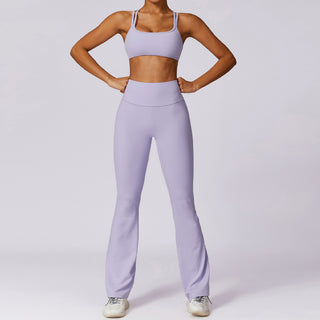 Stretch Flare Leggings - Lilac