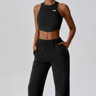 Supra Crop Top - Black