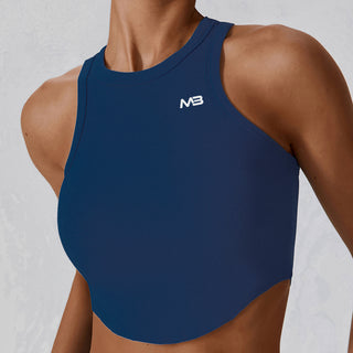 Supra Crop Top - Steel Blue