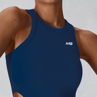 Supra Crop Top - Steel Blue