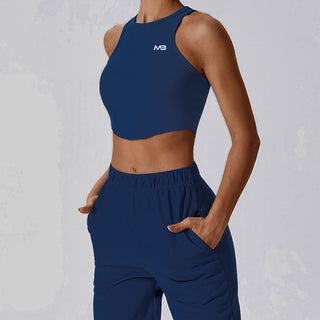 Supra Crop Top - Steel Blue
