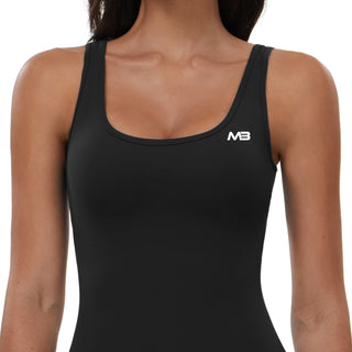 True Bodysuit Short - Black