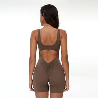True Bodysuit Short - Coffee