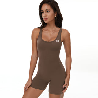 True Bodysuit Short - Coffee