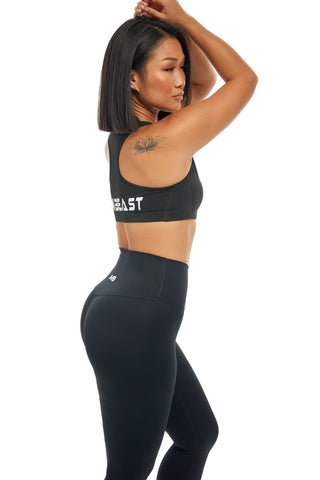 MB Strong Sports Bra - Black / White