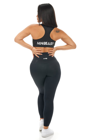 MB Strong Sports Bra - Black / White