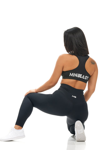 MB Strong Sports Bra - Black / White