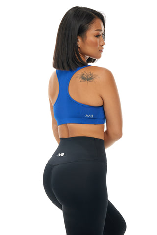 MB Classic Sports Bra - Royal / Grey