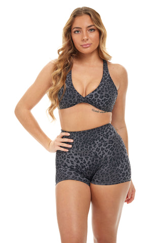 Evoke Top - Black Leopard
