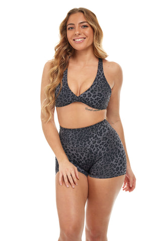 Evoke Top - Black Leopard
