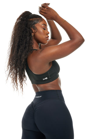 MB Prime Sports Bra - Black / White