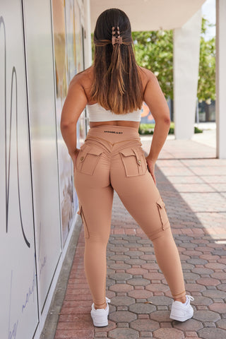 Curve Cargo EVO Leggings - Khaki