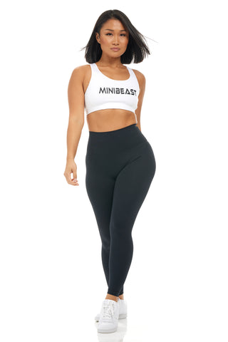 MB Prime Sports Bra - White / Black