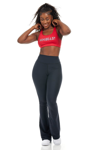 MB Prime Sports Bra - Scarlet / Grey