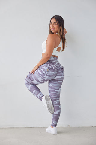 Curve Cargo EVO Leggings Pattern - Urban Camo