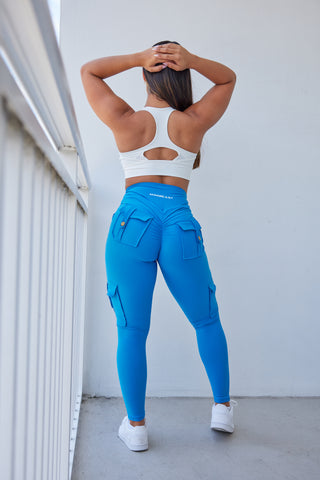 Curve Cargo EVO Leggings - Blue