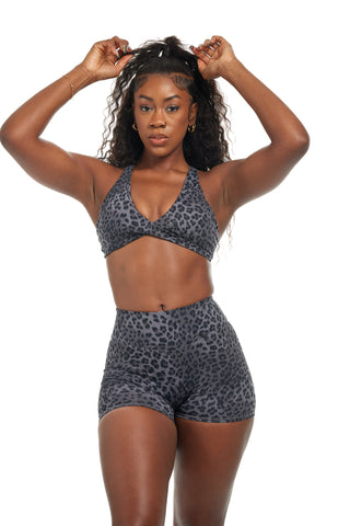 Evoke Top - Black Leopard