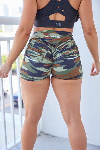 Curve X Shorts Pattern - Military Camo