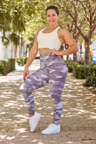 Curve X Leggings Pattern - Urban Camo
