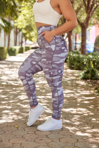 Curve Cargo EVO Leggings Pattern - Urban Camo