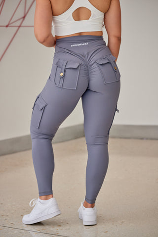 Curve Cargo Leggings - Slate