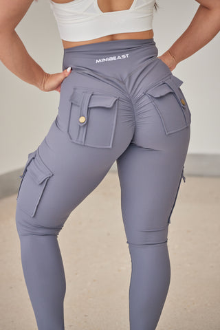 Curve Cargo Leggings - Slate