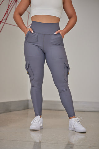 Curve Cargo EVO Leggings - Slate