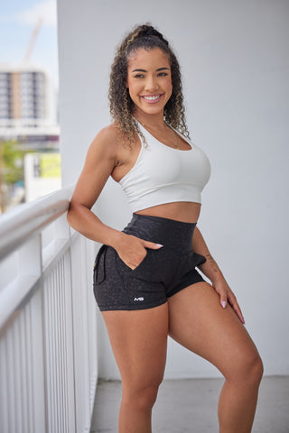 Curve Cargo EVO Shorts Pattern - Black Leopard