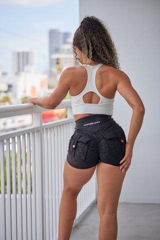 Curve Cargo EVO Shorts Pattern - Black Leopard