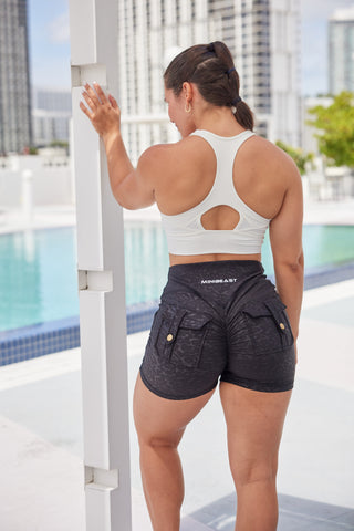 Curve Cargo EVO Shorts Pattern - Black Leopard