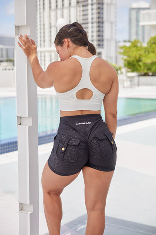 Curve Cargo EVO Shorts Pattern - Black Leopard