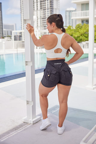 Curve Cargo EVO Shorts Pattern - Black Leopard