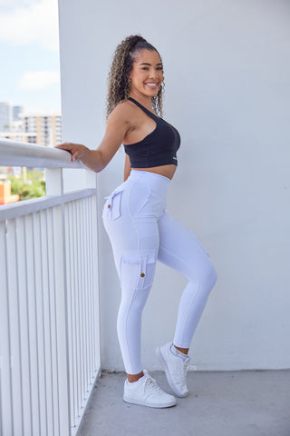 Curve Cargo EVO Leggings - White