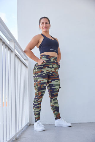 Curve Cargo EVO Leggings Pattern - Military Camo