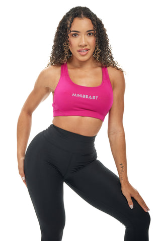 MB Classic Sports Bra - Pink / Grey