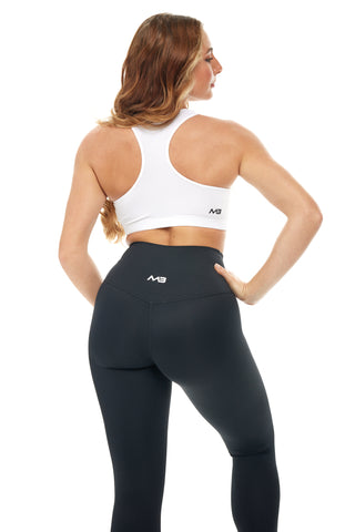 MB Prime Sports Bra - White / Black