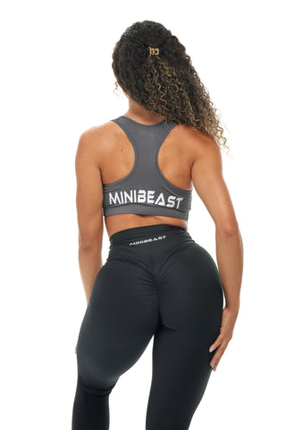 MB Strong Sports Bra - Slate / White