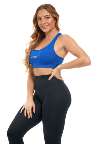 MB Classic Sports Bra - Royal / Grey
