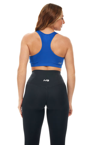 MB Classic Sports Bra - Royal / Grey